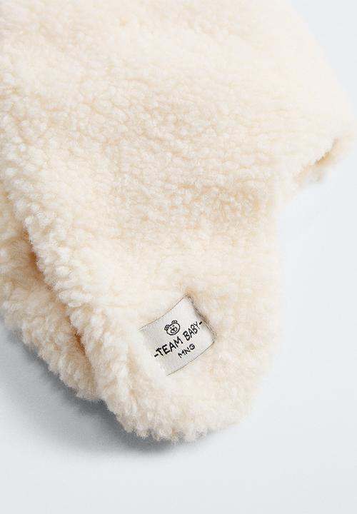 MANGO - Hat teddy - white