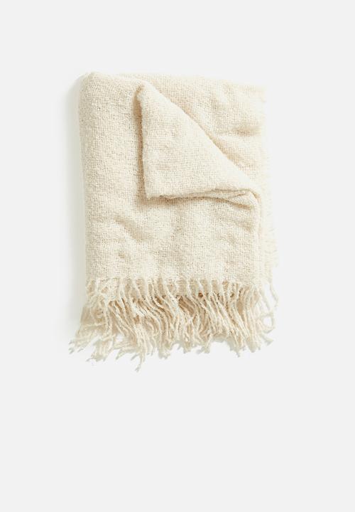 H&S - Meera throw - white