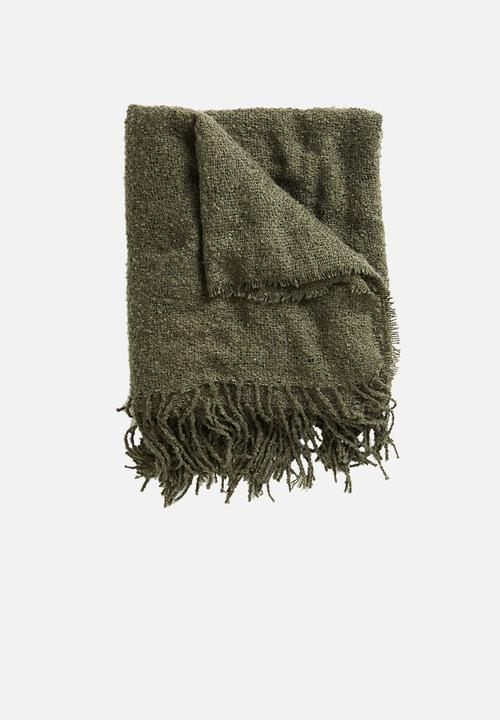 H&S - Meera throw - army green