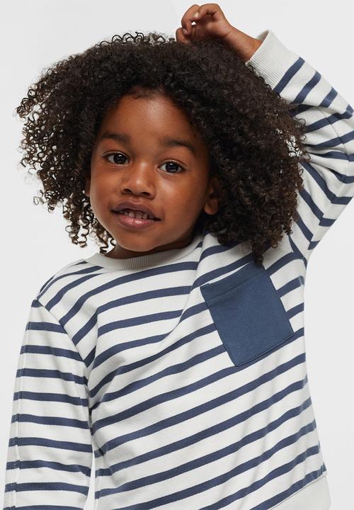 MANGO - Sweatshirt rayas3 - white