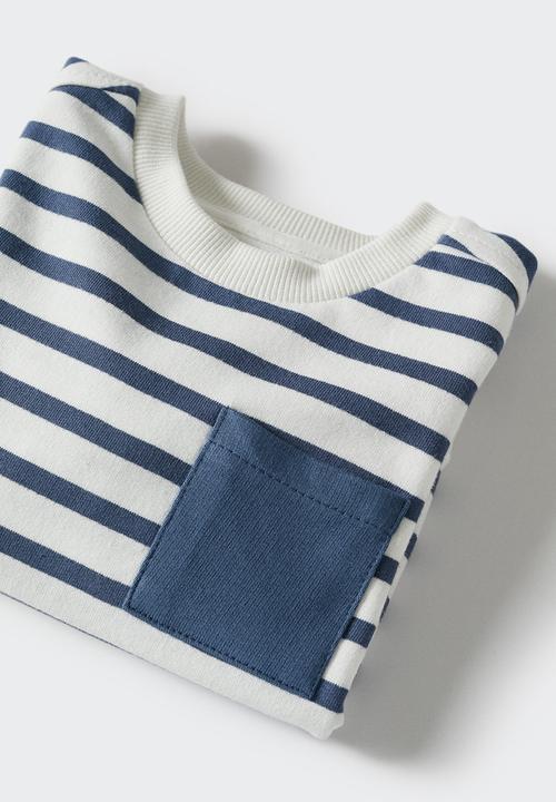 MANGO - Sweatshirt rayas3 - white