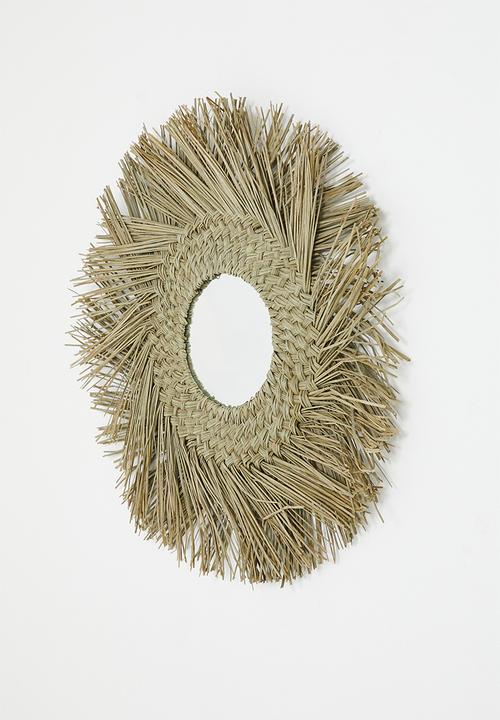 H&S - Mendong round mirror - natural