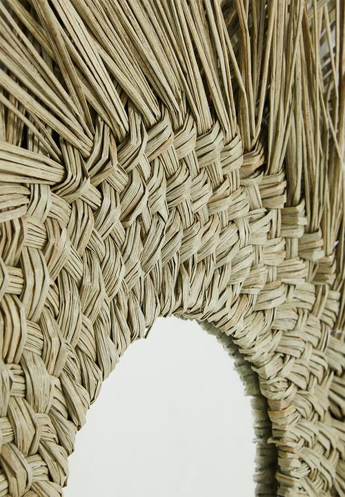 H&S - Mendong round mirror - natural