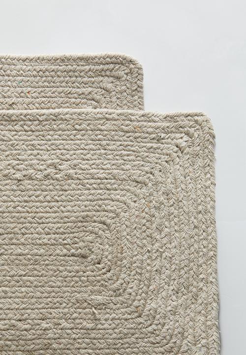 Excellent Houseware - Placemat set of 2 - sand