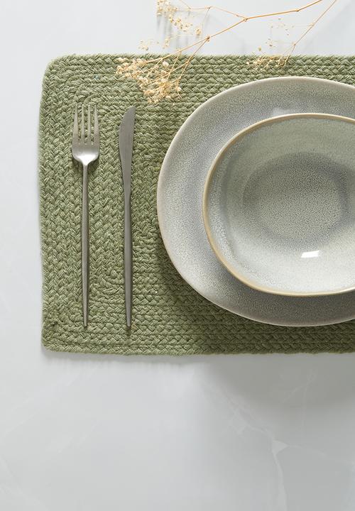 Excellent Houseware - Placemat set of 2 - green