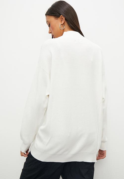Blake - Quarter zip knitwear - milk