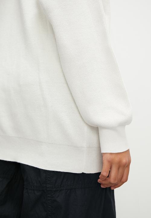 Blake - Quarter zip knitwear - milk