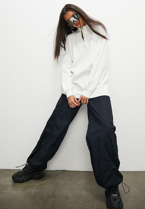 Blake - Quarter zip knitwear - milk