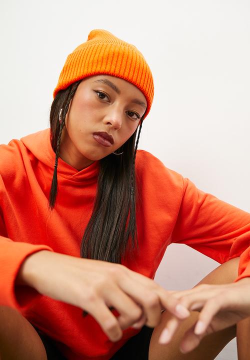 Blake - Crop hoodie - orange