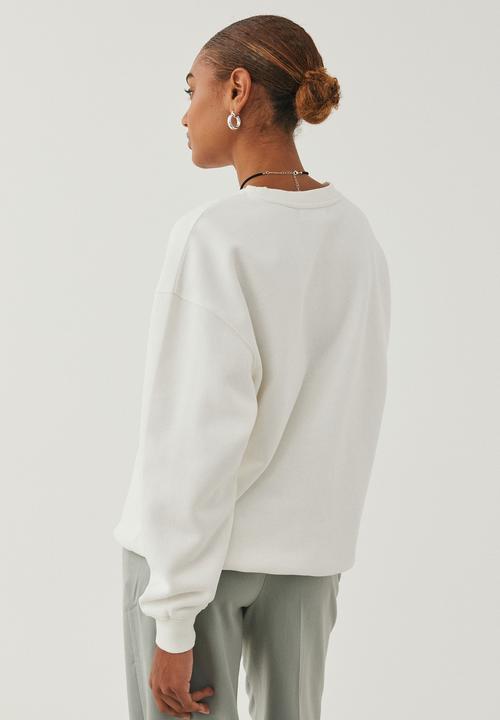 Supré  - Tonya oversized crew jumper - winter white/daytona