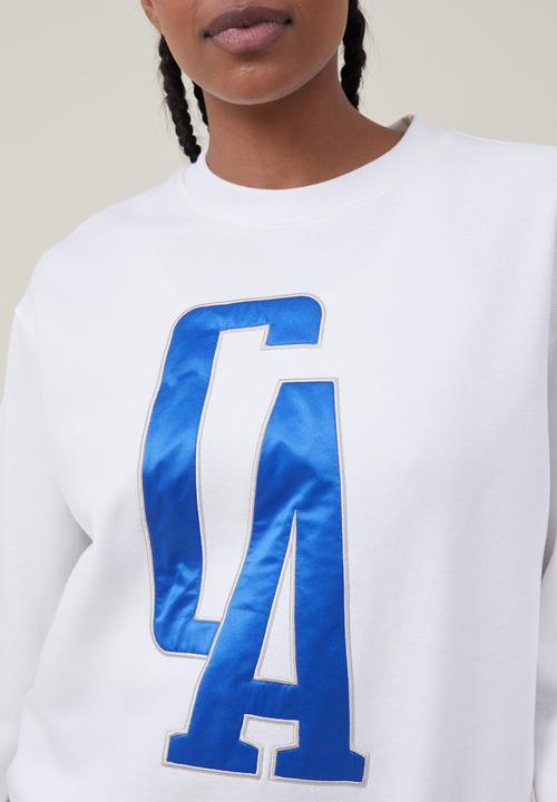 Cotton On - Classic graphic crew sweatshirt - california/off white