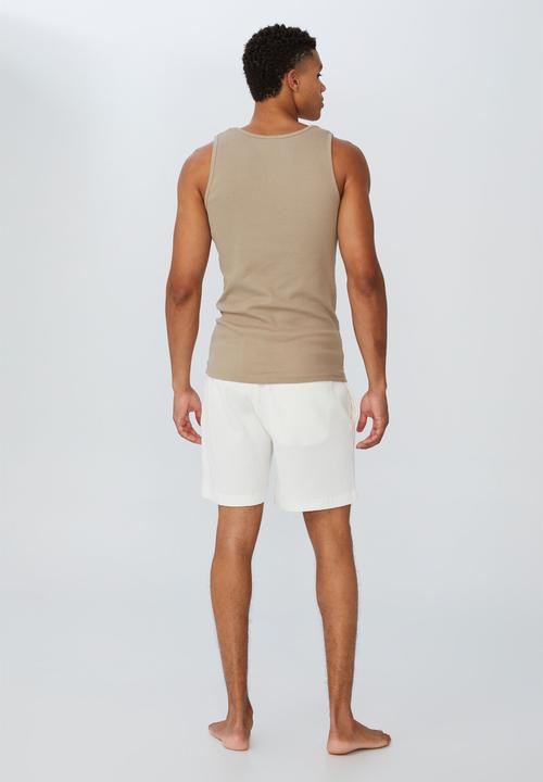 Cotton On - 2x2 rib tank - gravel stone