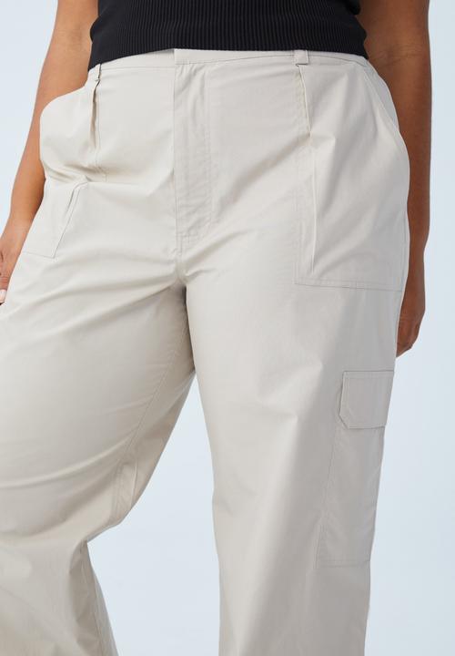 Cotton On - Curve scout cargo pant - washed sand