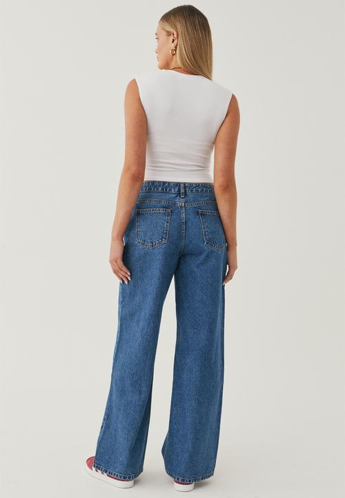 Supré  - Low rise wide jean - winter blue