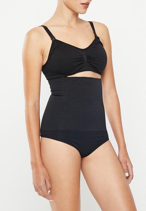 Maternity Mommy - Maternity tummy tucker braced thong - black 