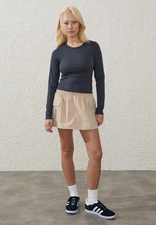 Cotton On - Active ultra soft fitted longsleeve - element blue
