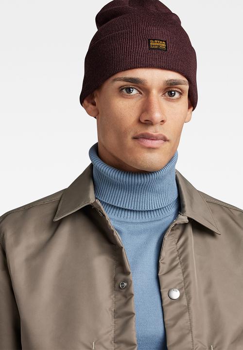 G-STAR - Effo long beanie - dark oxblood