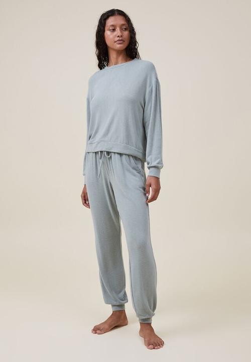 Cotton On - Super soft slim pant - green jasper