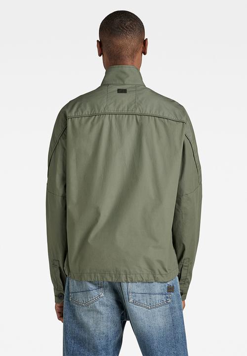 G-STAR - Long pocket track overshirt - lt hunter
