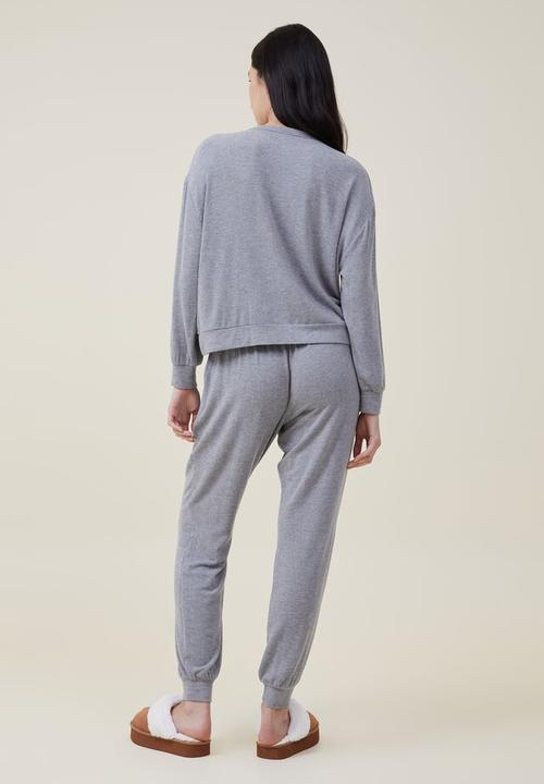 Cotton On - Super soft slim pant - charcoal marle 