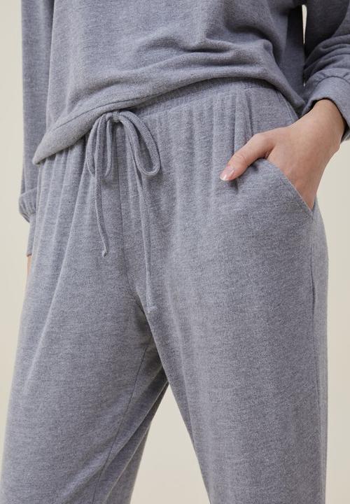 Cotton On - Super soft slim pant - charcoal marle 