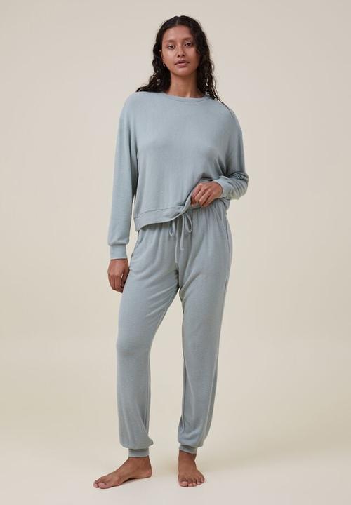 Cotton On - Super soft long sleeve crew - green jasper
