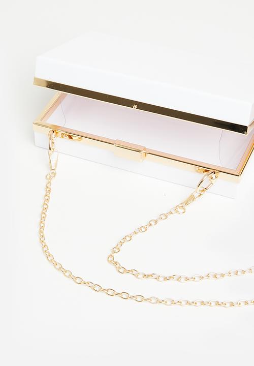 MILLA - Gianni clutch bag - white