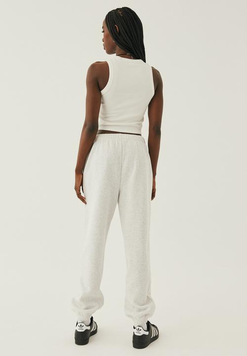 Supré  - 90s jogger track pant - light grey marle