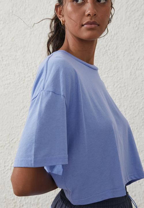 Cotton On - Relaxed active recycled T-shirt - iris flower