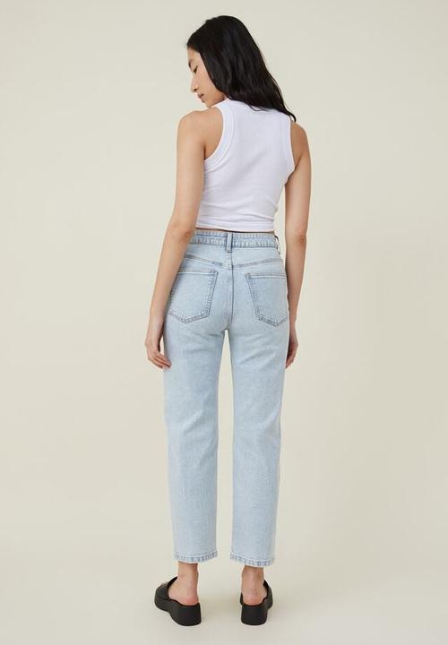 Cotton On - Straight stretch jean - foam blue