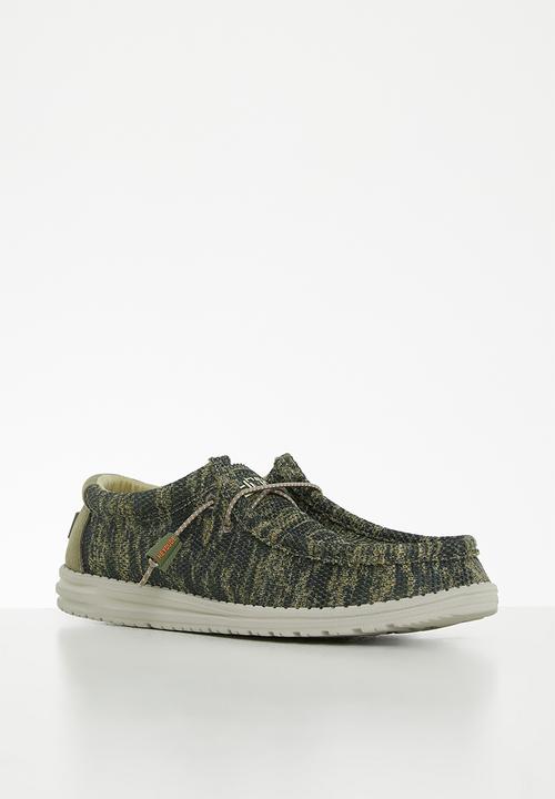 Hey Dude - Wally sox - woodland camo