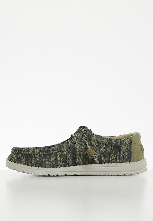 Hey Dude - Wally sox - woodland camo