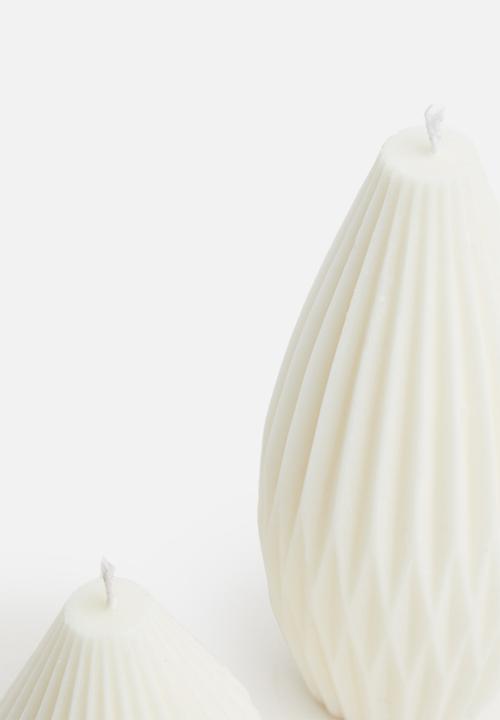 Masodi - 2 Pear Shaped Candle Set