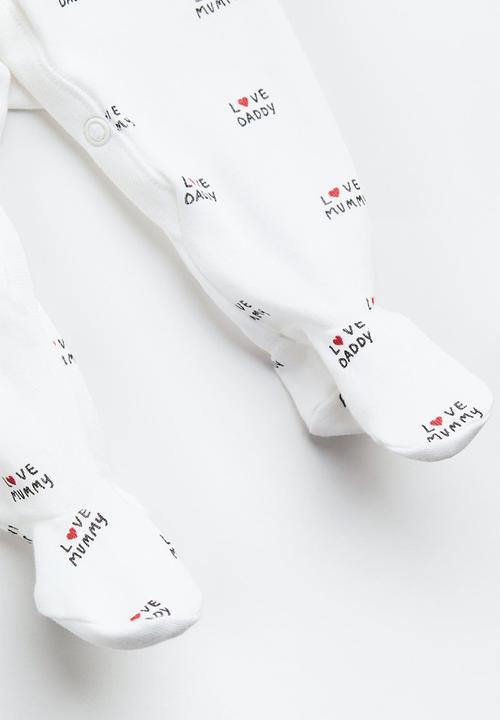 H&M - 5 Piece gift set - light grey marl/i love