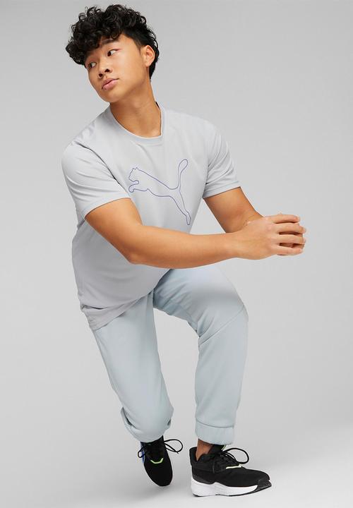 PUMA - Performance cat tee m - platinum gray