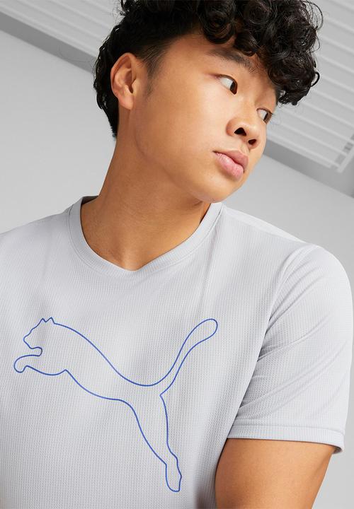 PUMA - Performance cat tee m - platinum gray