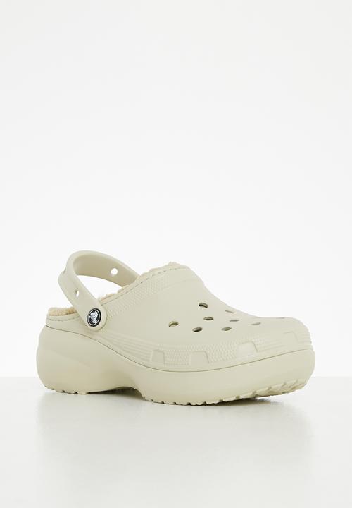 Crocs - Classic platform lined clog w - bone
