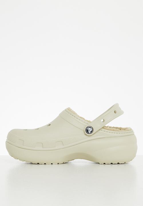 Crocs - Classic platform lined clog w - bone