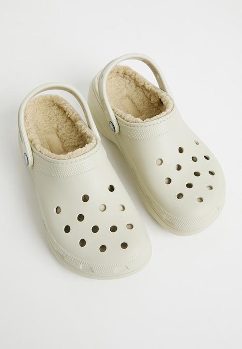 Crocs - Classic platform lined clog w - bone