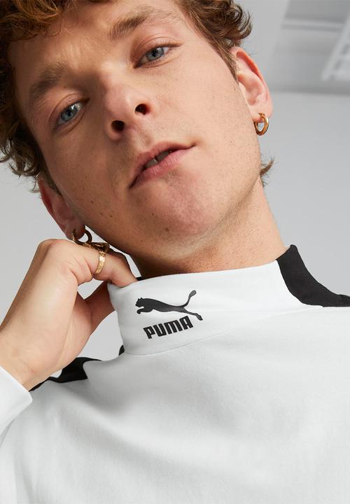 PUMA - T7 mock neck - puma white