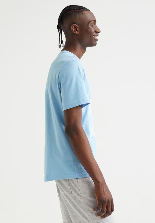 H&M - Regular fit T-shirt - light blue/snoopy