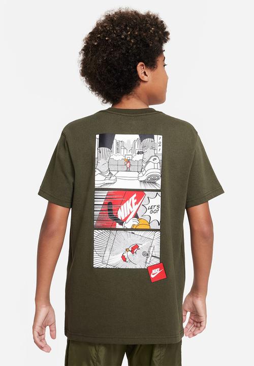 Nike - U nsw tee multi boxy sp23 - cargo khaki