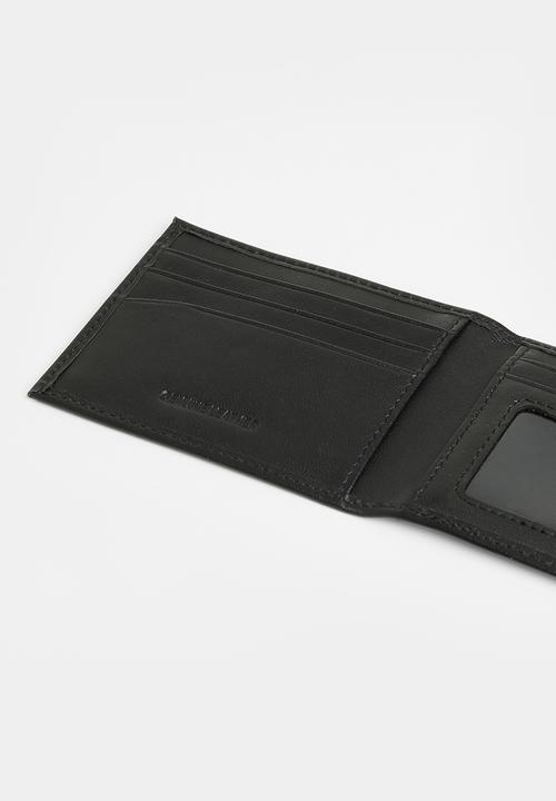 JEEP - Jeep leather billfold wallet - black