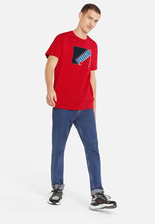 PUMA - Flock tee - high risk red