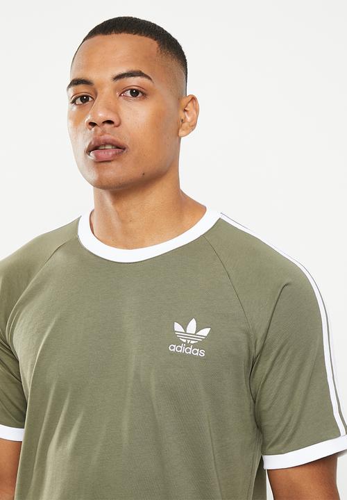 adidas Originals - 3 - stripes tee m - olive strata