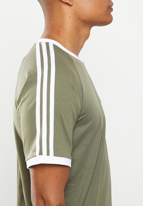 adidas Originals - 3 - stripes tee m - olive strata