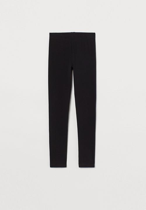 H&M - Jersey leggings - black