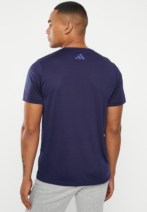 adidas Performance - M tr-es+ bl log tee - dark blue