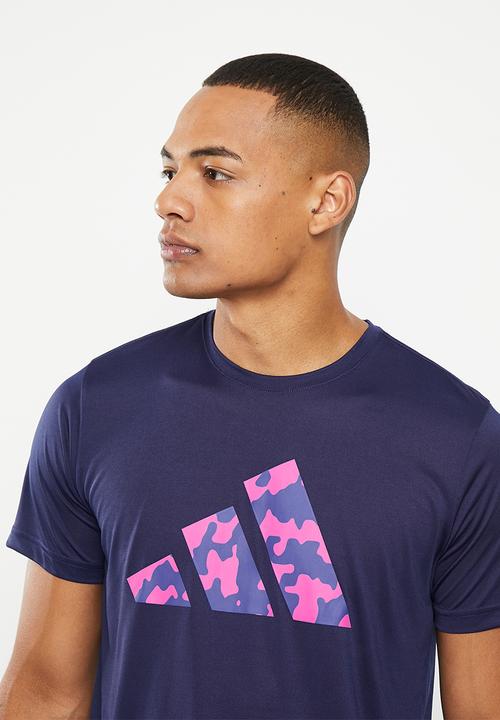 adidas Performance - M tr-es+ bl log tee - dark blue