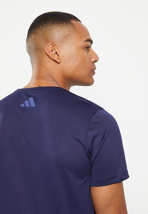 adidas Performance - M tr-es+ bl log tee - dark blue
